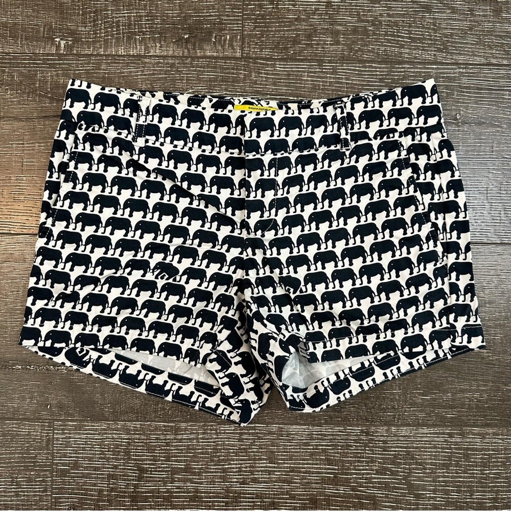 Banana Republic x Milly Collection Elephant Print Shorts | Size 0
